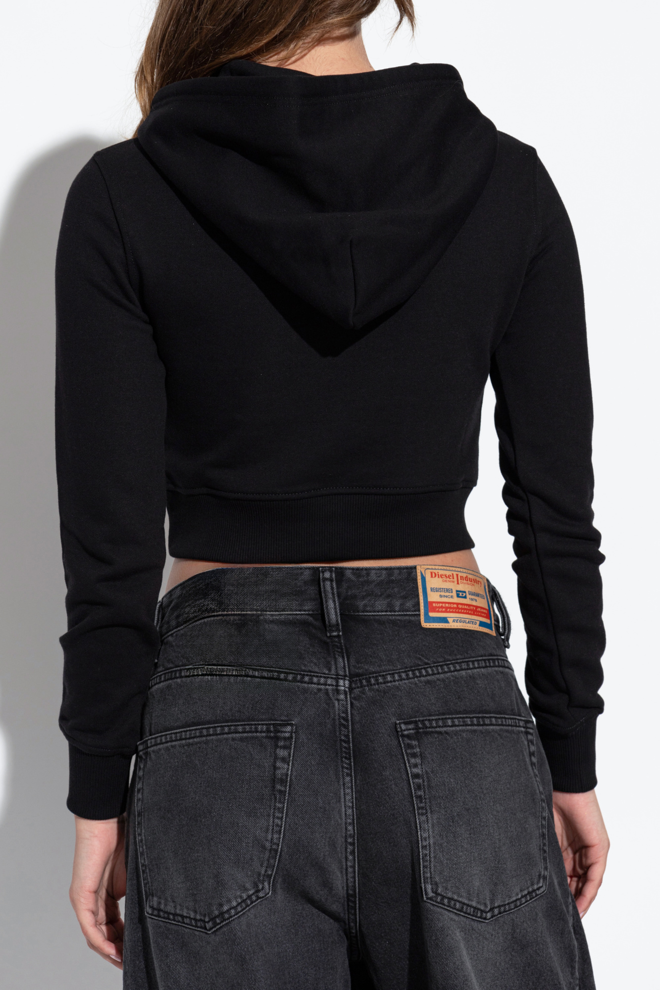 Black Sweatshirt with `F-SLIMMY-HOOD-OD` logo Diesel - Vitkac AS
